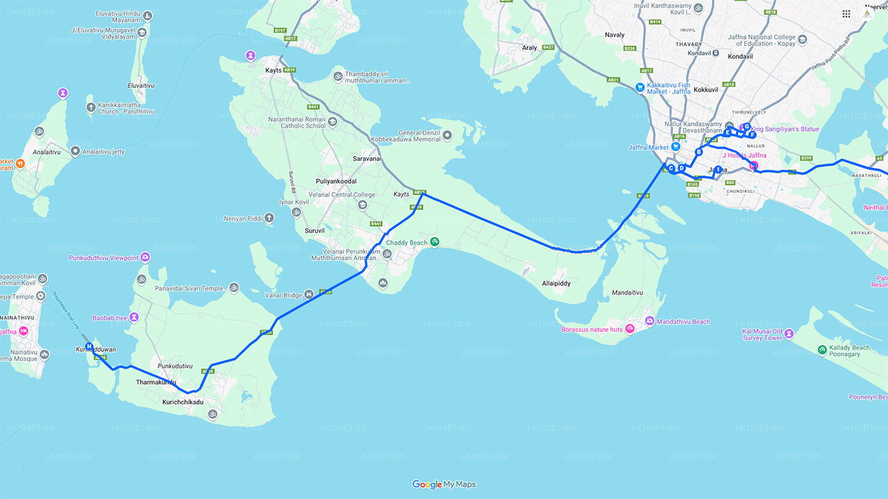 ジャフナ探索ツアー (3 日間)