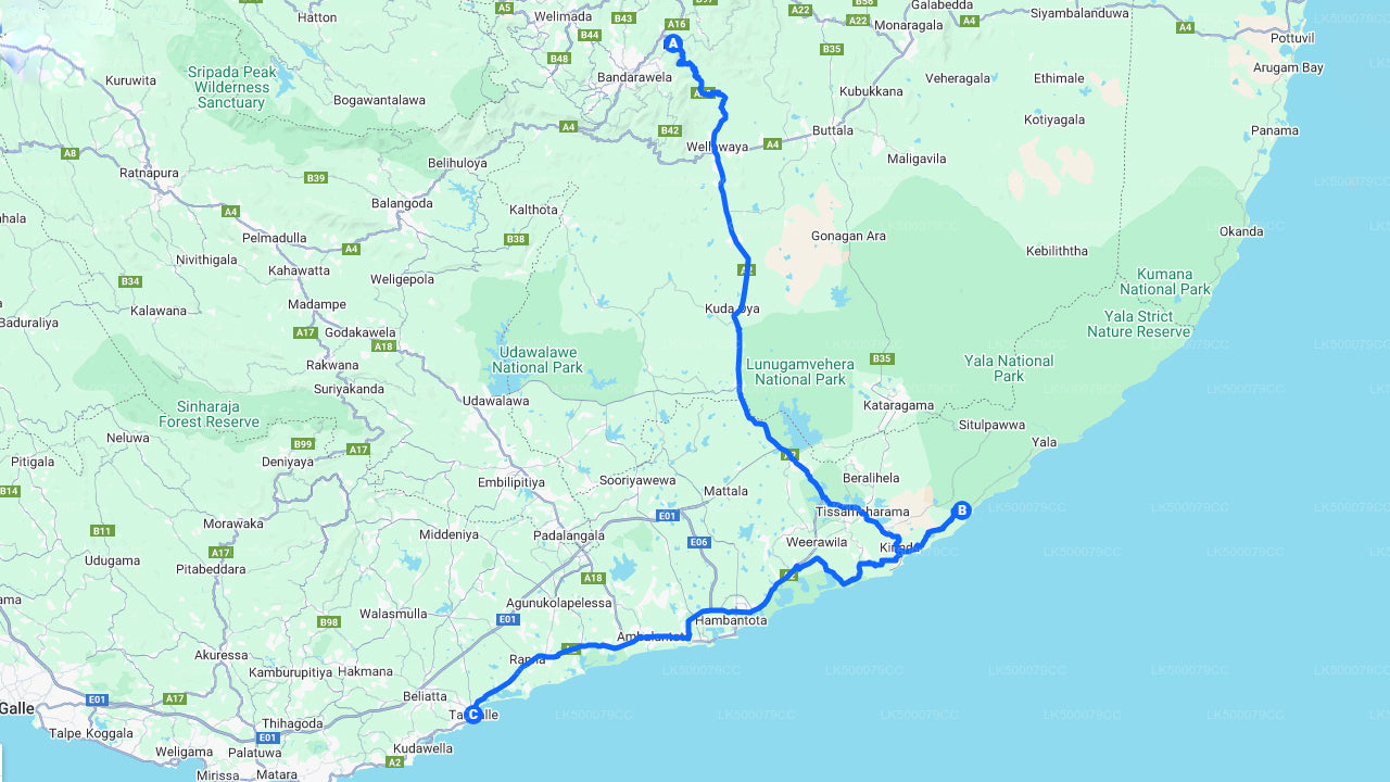 ヤラサファリによるエラからタンガラへのプライベートツアー