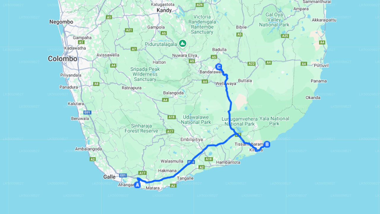 ヤラサファリによるウェリガマからエラへのプライベートツアー