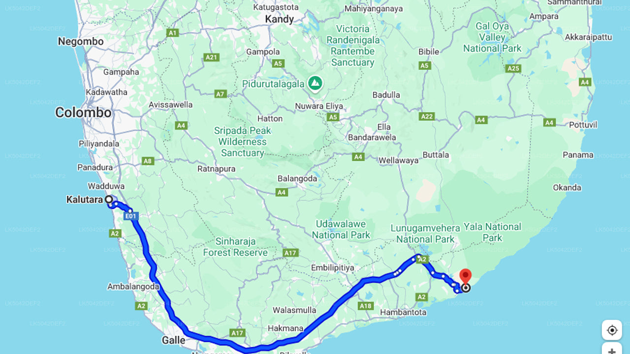 カルタラ発ヤーラ国立公園サファリ