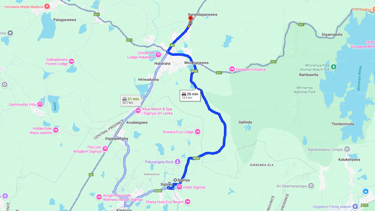 フルル エコ パーク シギリヤ発プライベート サファリ