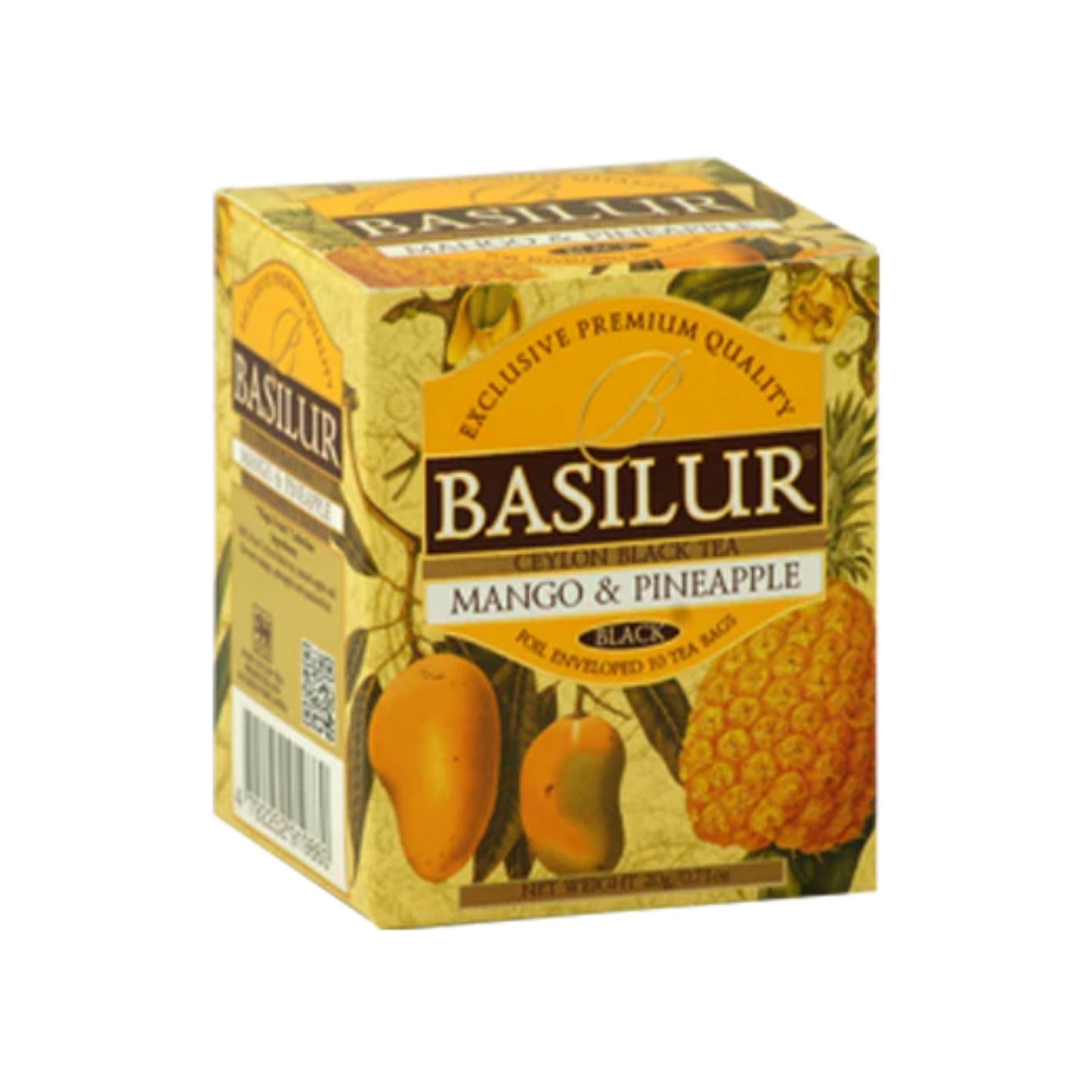 Basilur マジック フルーツ - ティーバッグ - Flbt - ホイル環境 - マンゴー & パイナップル (20g)