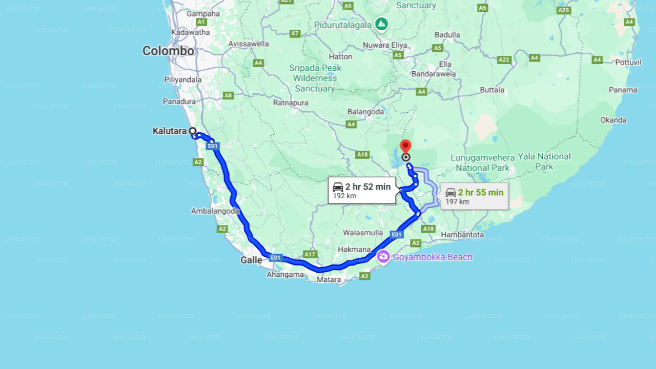 カルタラ発ウダワラウェ国立公園サファリ