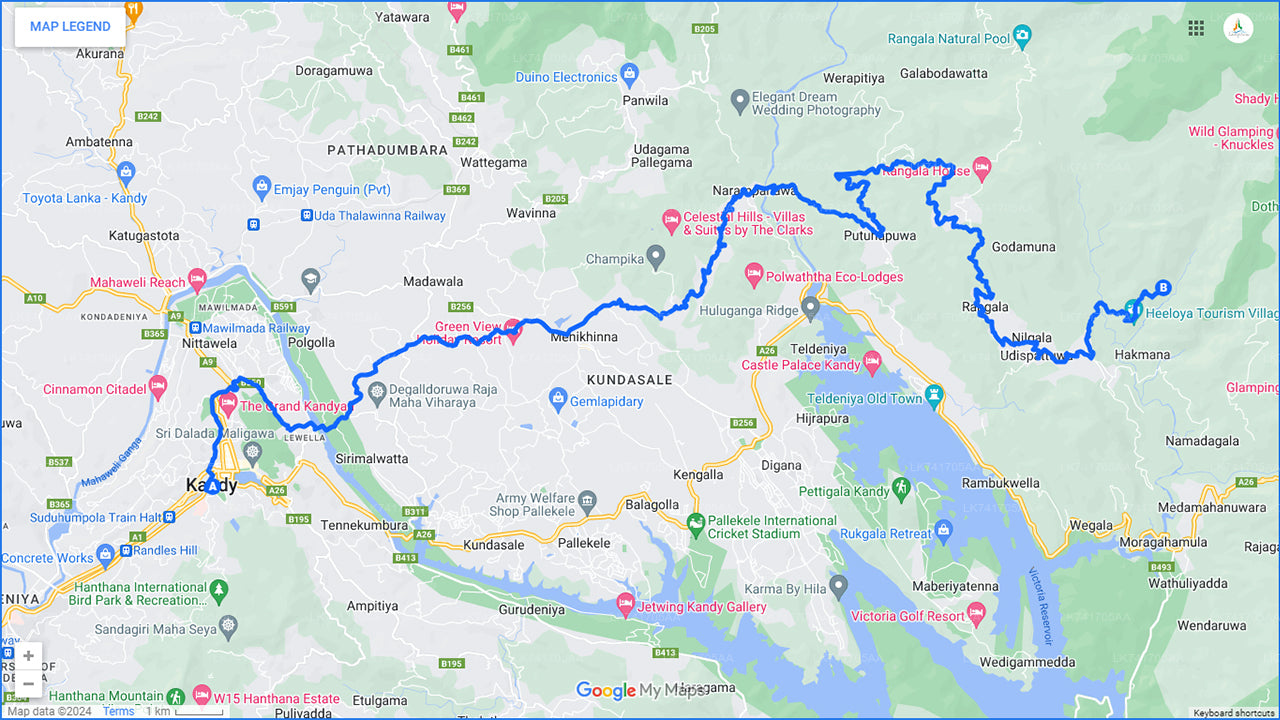キャンディからヒーロヤ村へのトレッキング