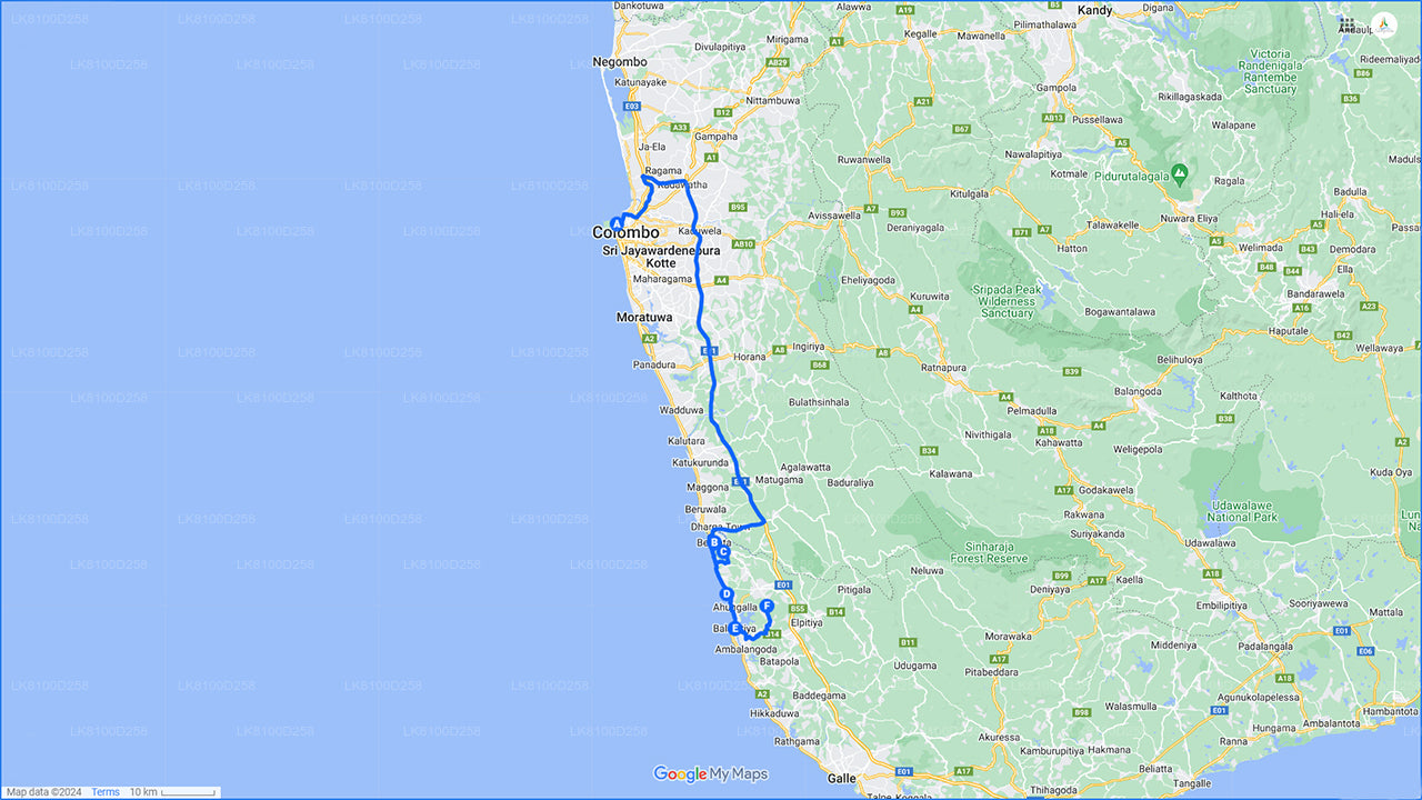 コロンボ港からのベントータシティツアー