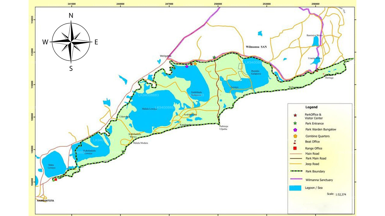 ブンダラ国立公園入場券
