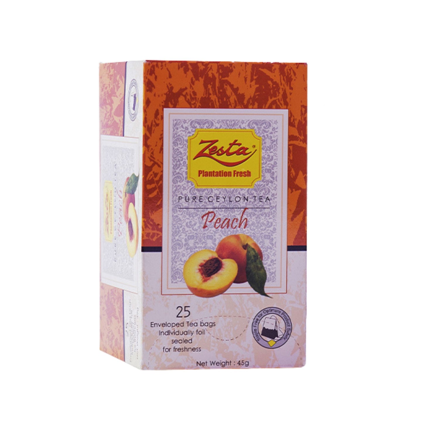 ゼスタ ピーチ紅茶 – 25 ティーバッグ (45g)