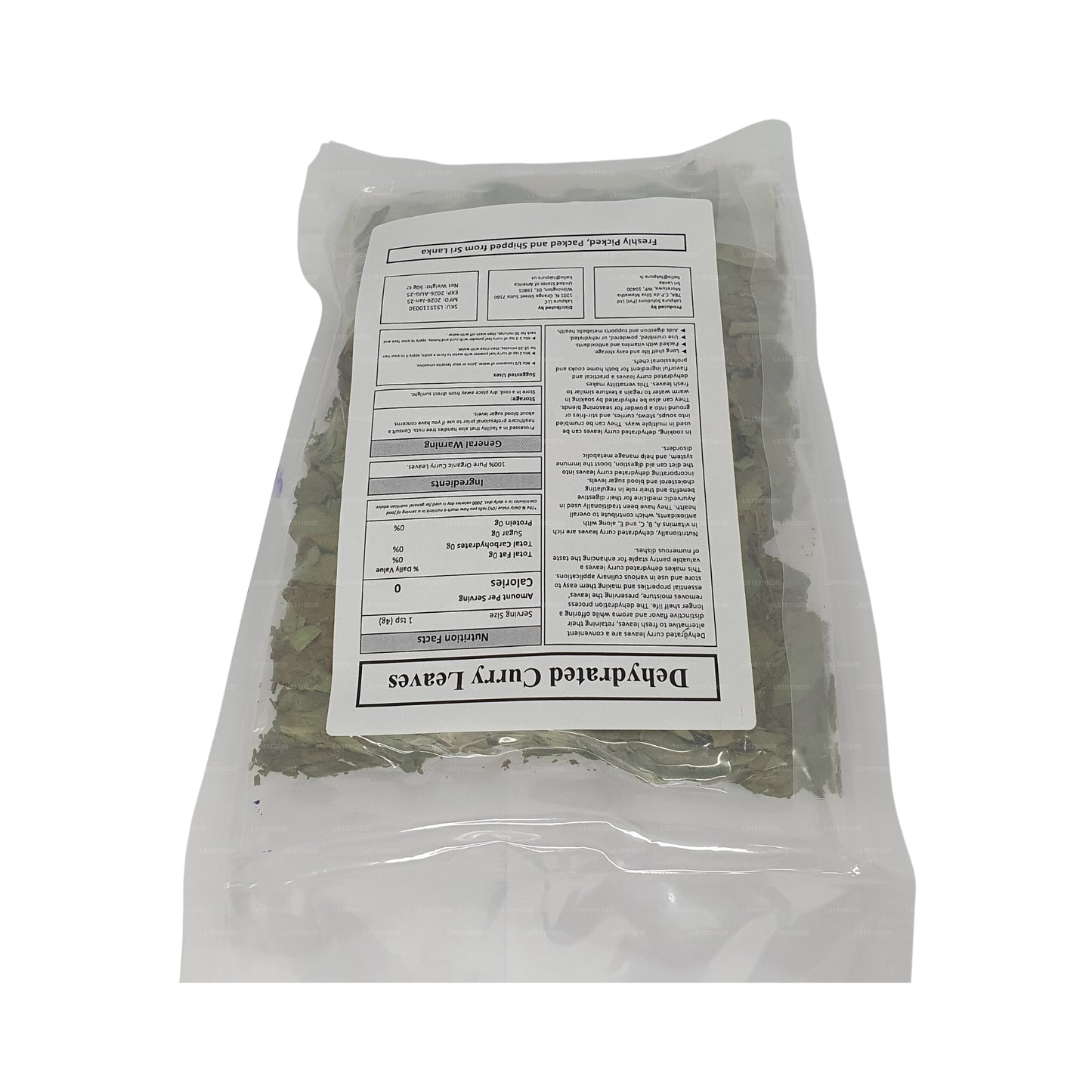 Lakpura® 乾燥カレーリーフ