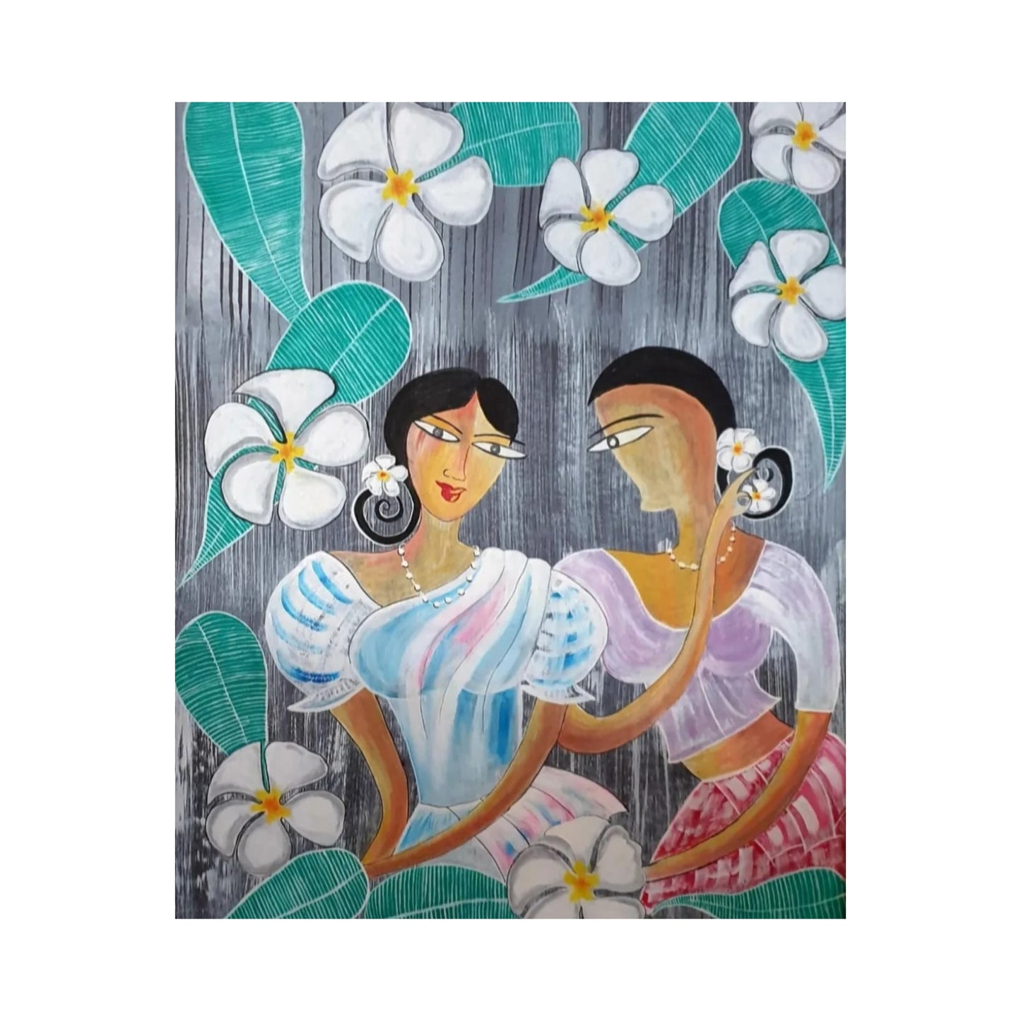 Lakpura® 花々の中の花 ウォールアート