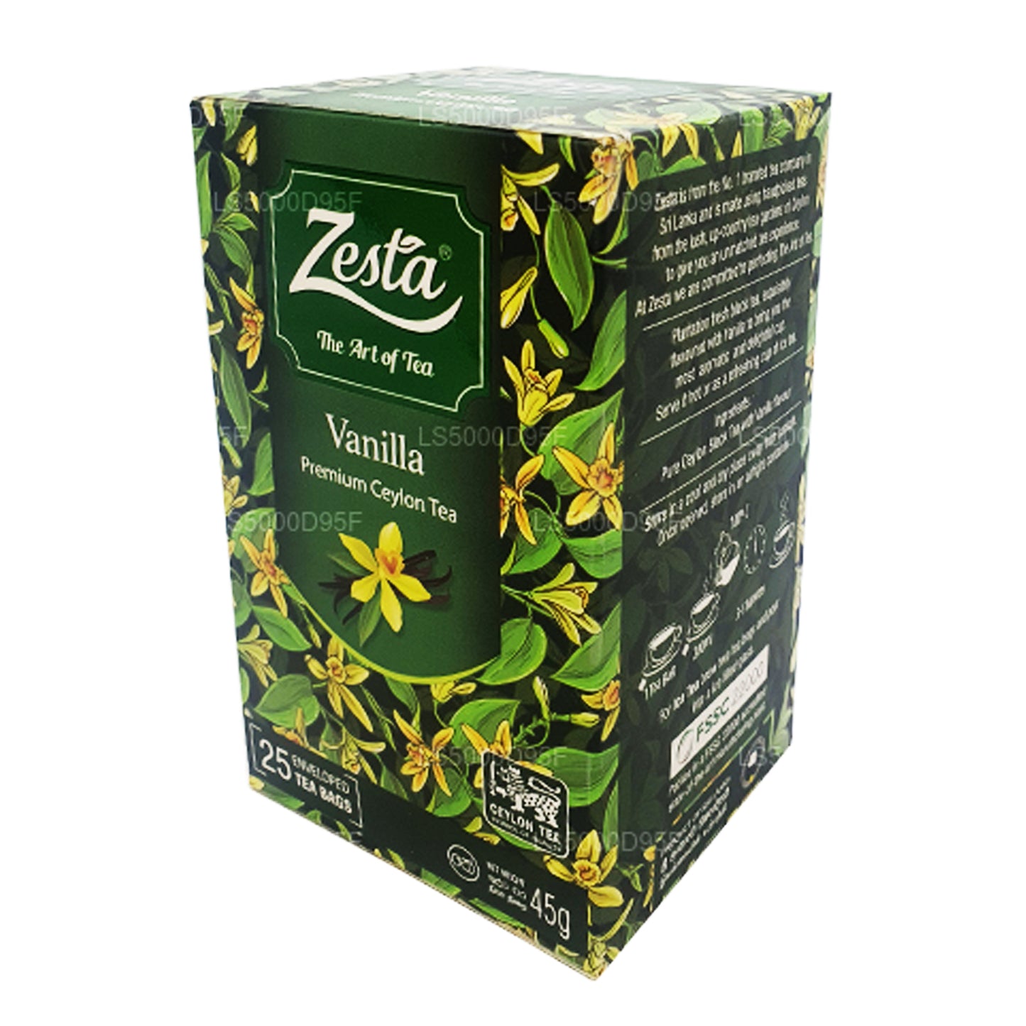 ゼスタバニラ紅茶 (45g) 25ティーバッグ