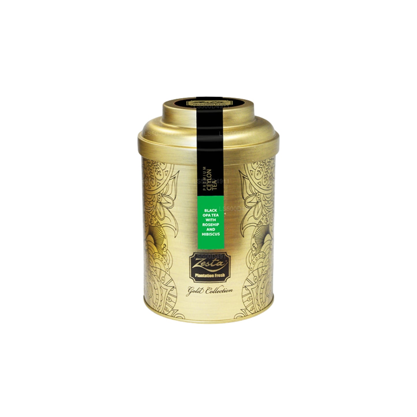 ゼスタ ゴールデン ティン コレクション - ローズヒップ ハイビスカス 紅茶入り (100g)