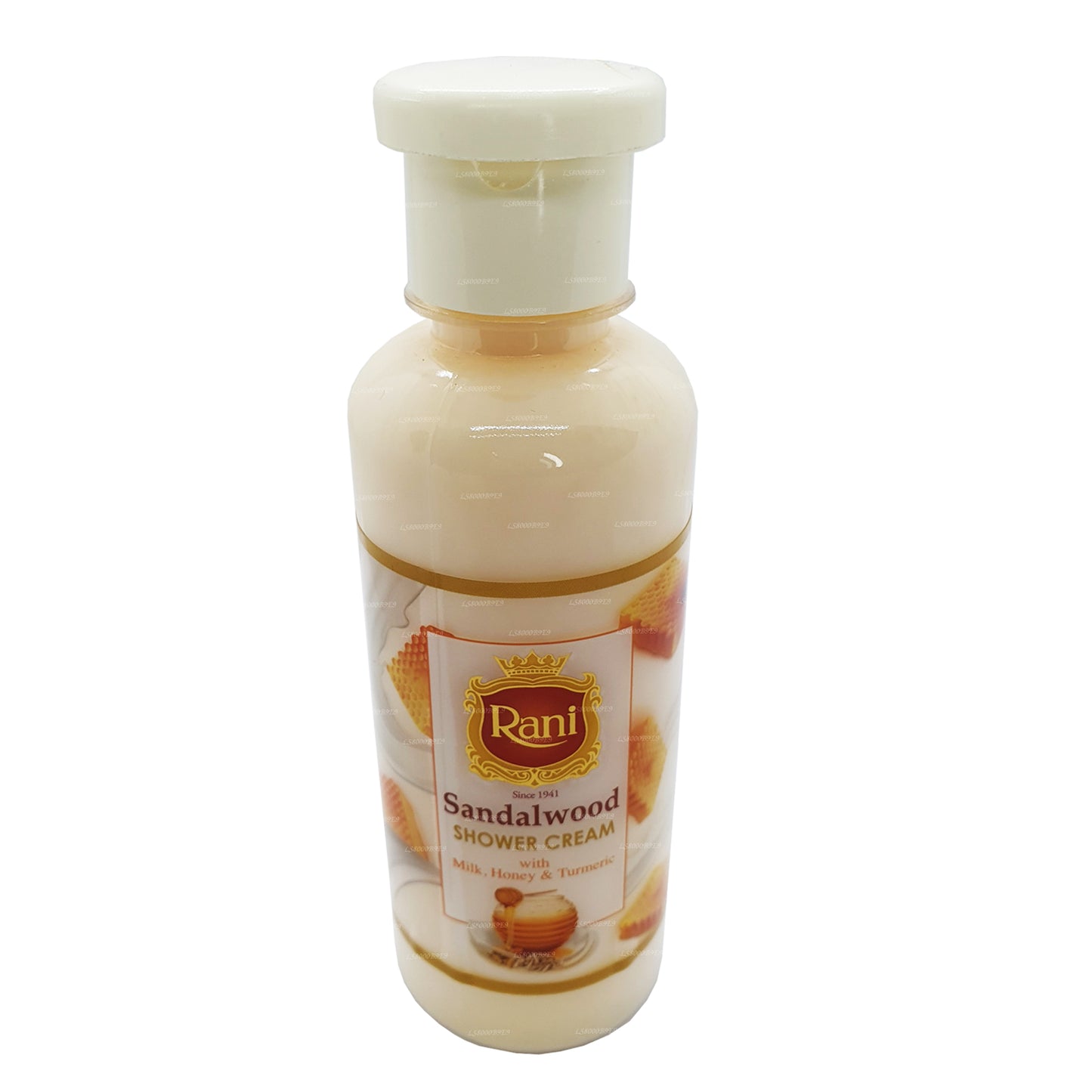 Swadeshi Rani サンダルウッドシャワークリームミルク、ハニー、ターメリック入り (250ml)