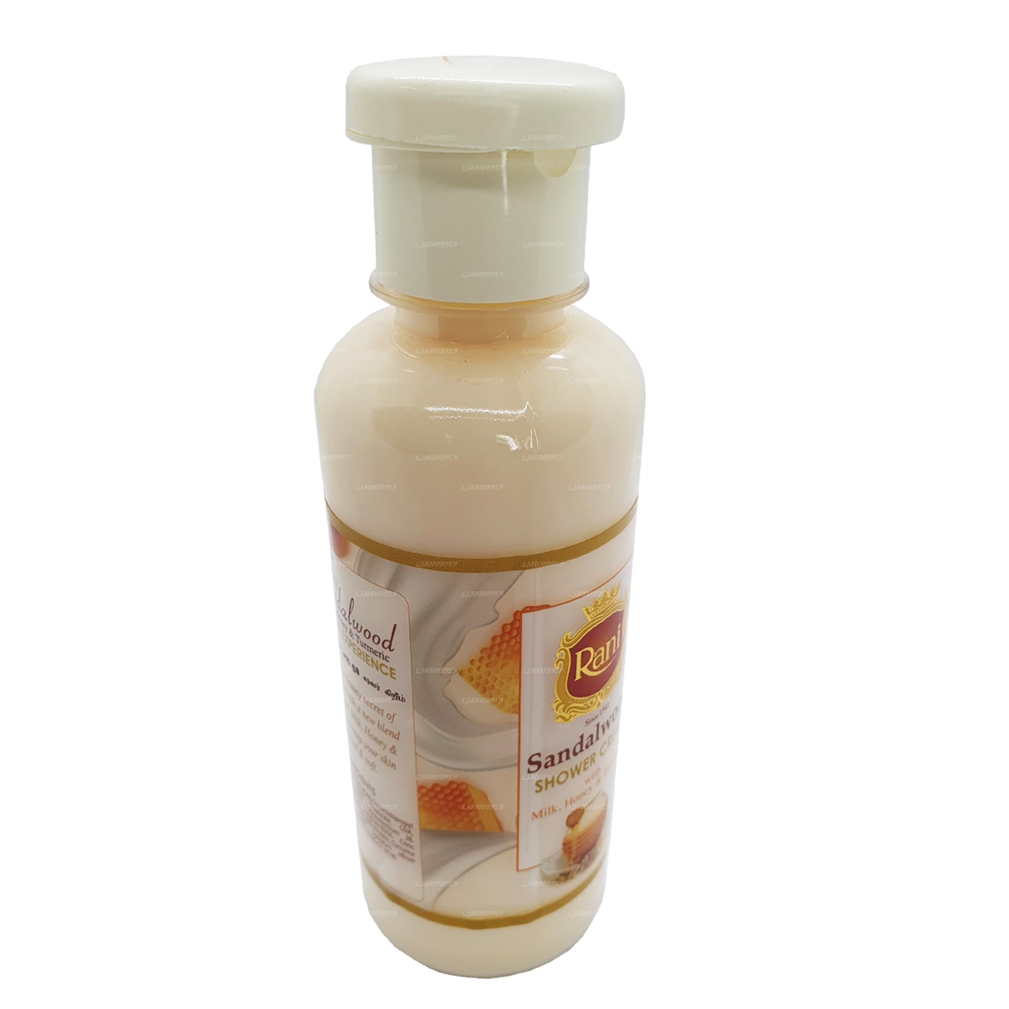Swadeshi Rani サンダルウッドシャワークリームミルク、ハニー、ターメリック入り (250ml)