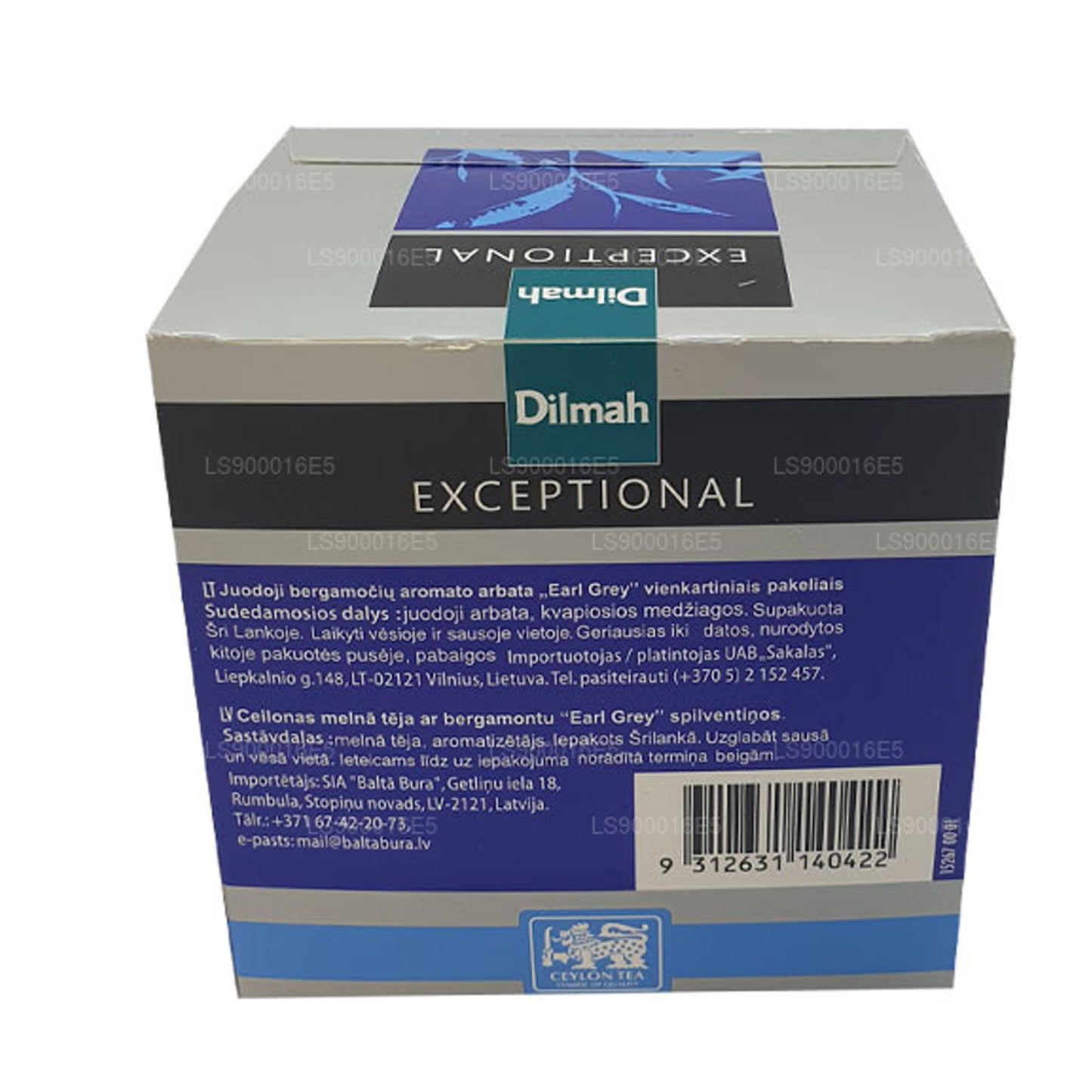 Dilmah 特別エレガントアールグレイリアルリーフティー (40g) ティーバッグ20個