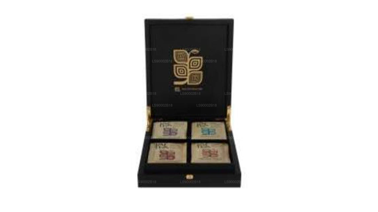 Jaf Tea クローズドトップ 4コンパートメント木製プレゼンター