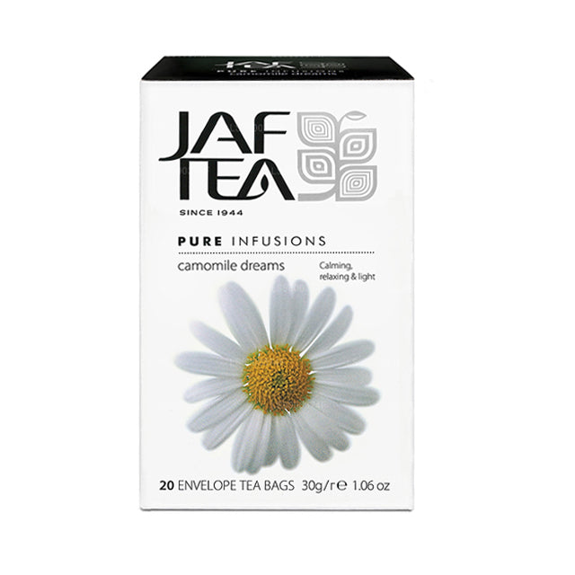Jaf Tea ピュアインフュージョンコレクションカモミールドリームホイルエンベロープティーバッグ (30g)
