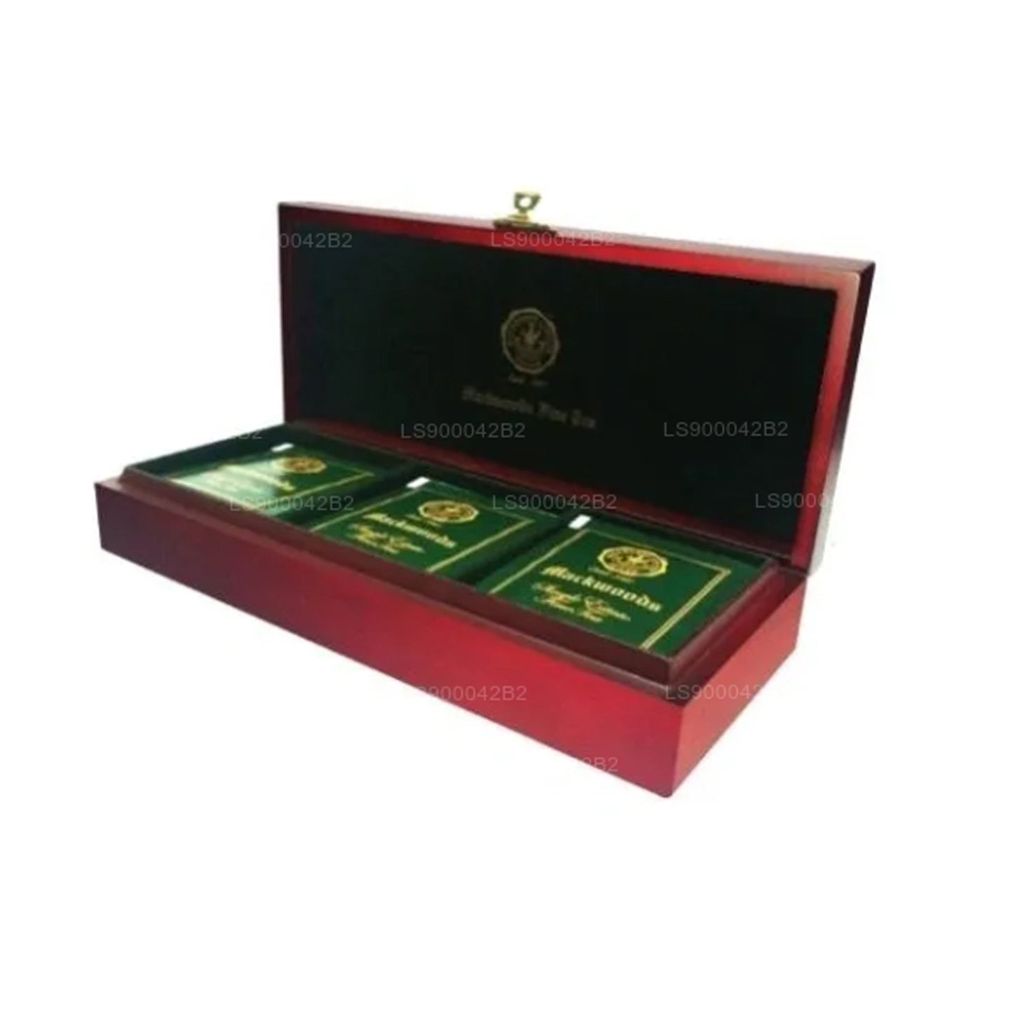 Mackwoods 木製ティートレイ (3 コンパートメント) フラットパック