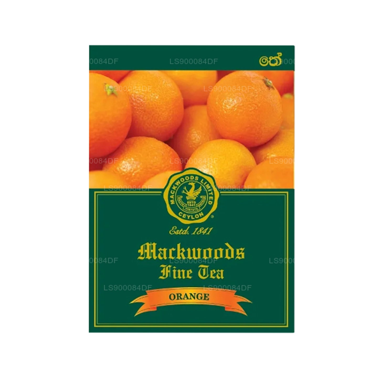 Mackwoods デリシャス オレンジ フレーバー、シングル エステート、紅茶 25 袋入り、ティーバッグ (50g)