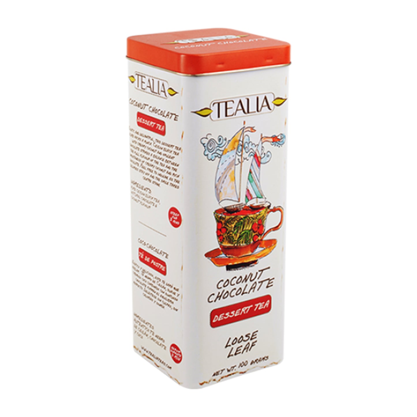 Tealia ココナッツチョコレート ルーズリーフ (100g)