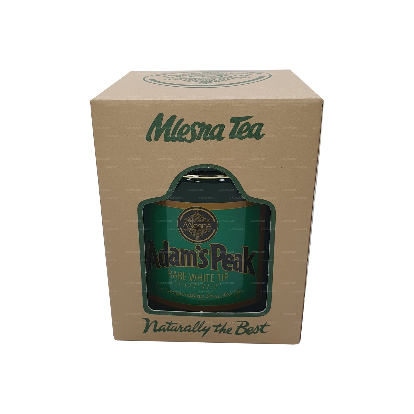 Mlesna Tea Adam's Peak レアホワイトチップ FOP リーフティーインメタルキャディー (100g)
