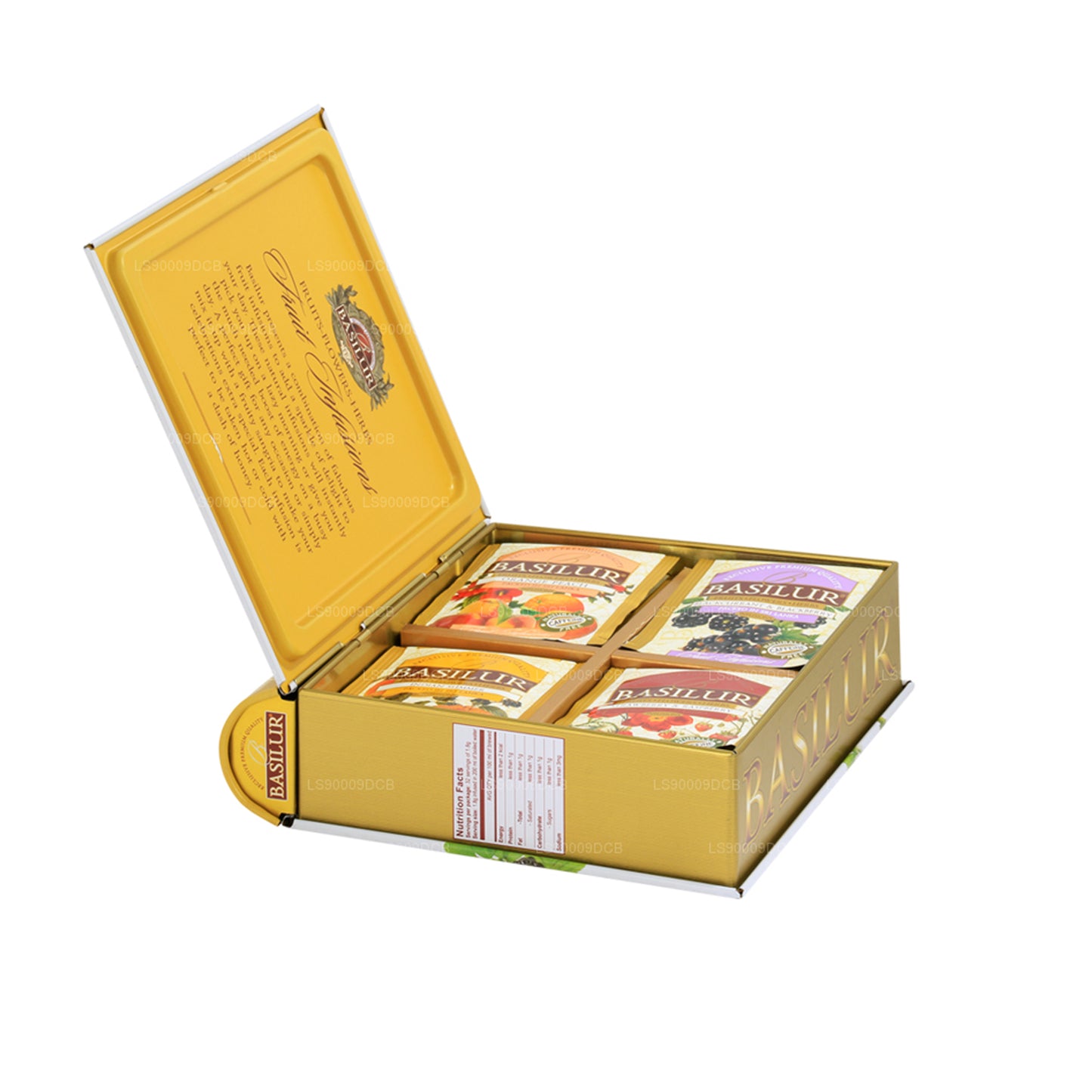 Basilur Tea Book "Fruit Infusions - Summer Fiesta" (57.6g) キャディ