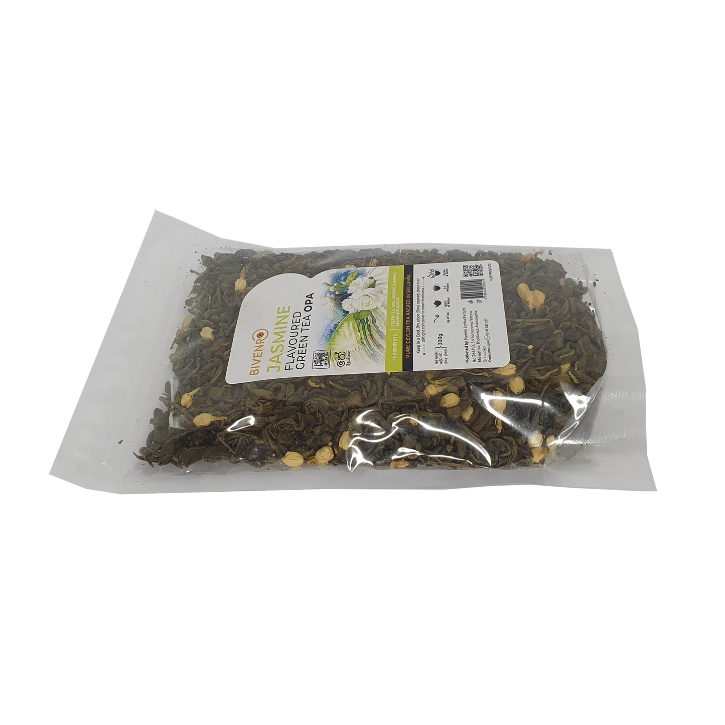 Bivenro Jasmine Flavoured Green Tea OPA Grade (200g)