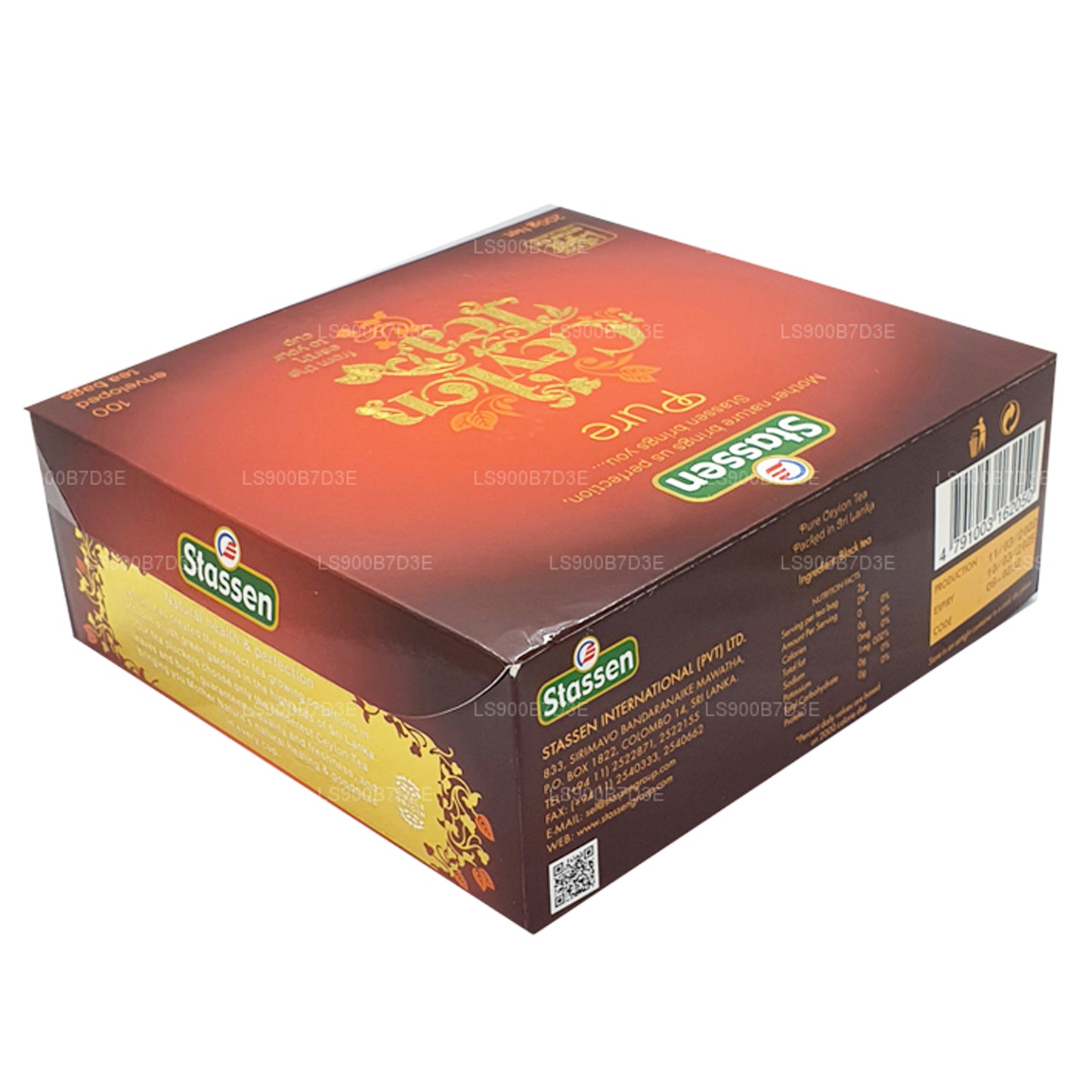 Stassen ピュアセイロンブラックティー (200g) 100ティーバッグ