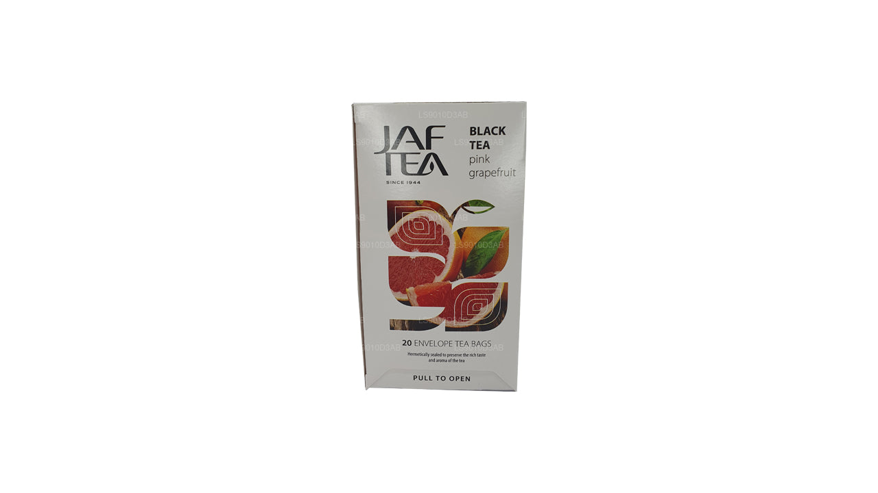Jaf Tea ピュアフルーツコレクションブラックティーピンクグレープフルーツホイルエンベロープティーバッグ (30g)