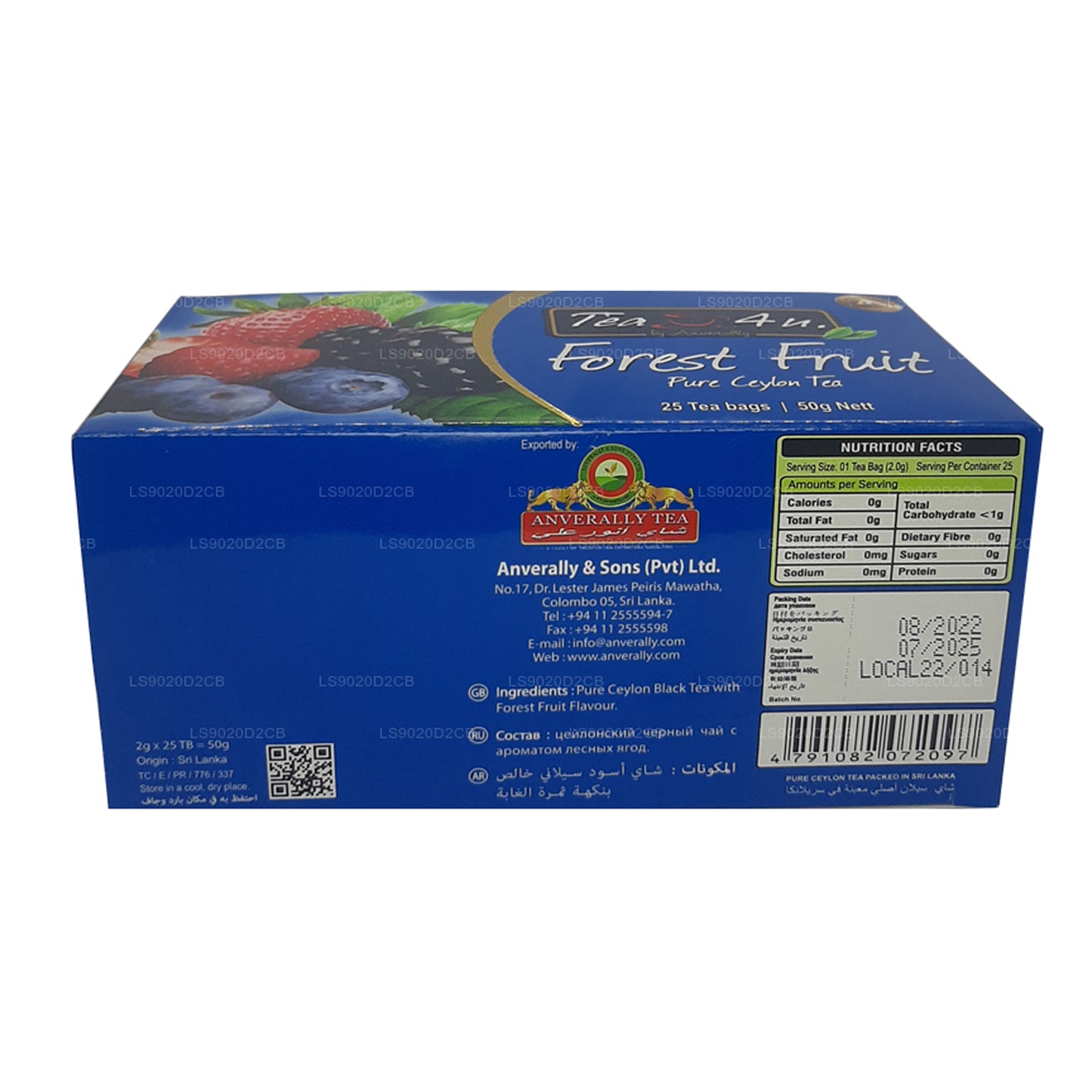 Tea4U フォレストフルーツティー (50g) ティーバッグ25個入り