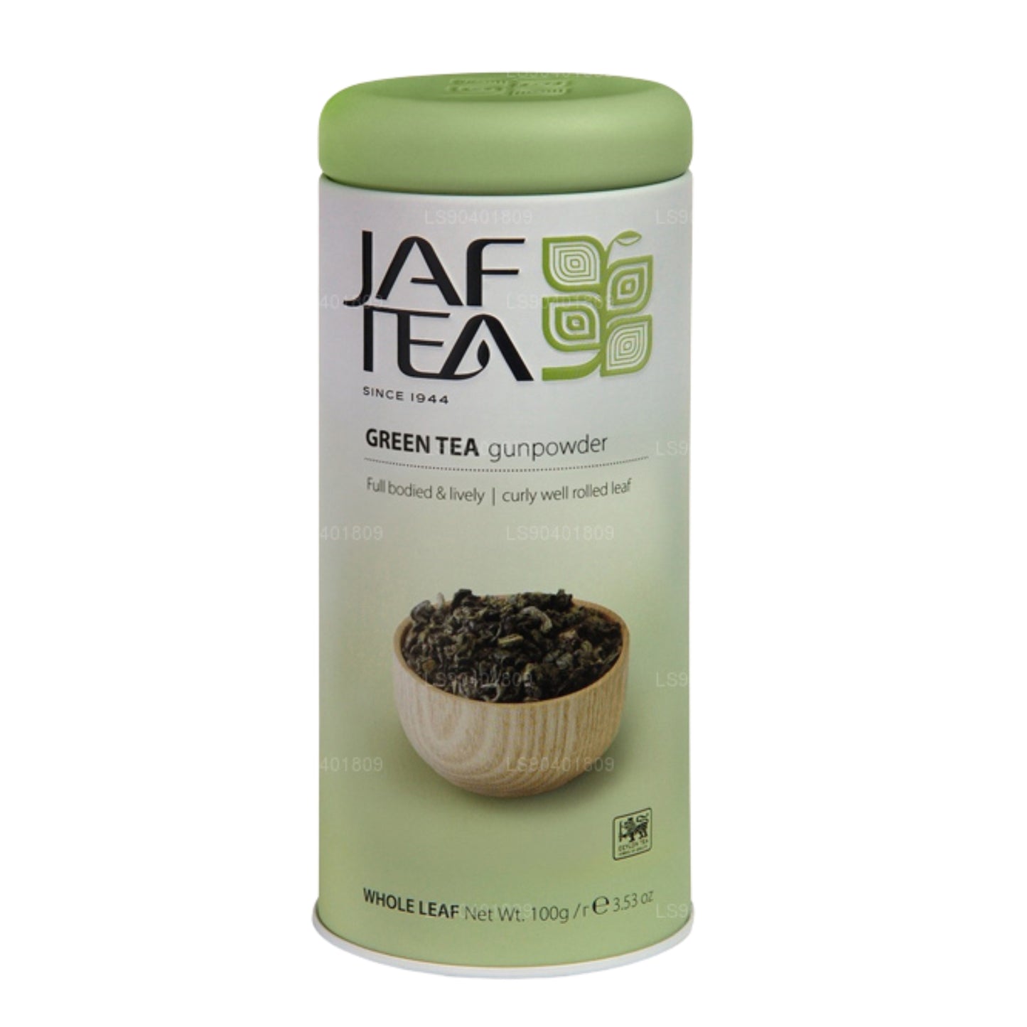 Jaf Tea ピュアグリーンコレクションガンパウダーキャディー (100g)