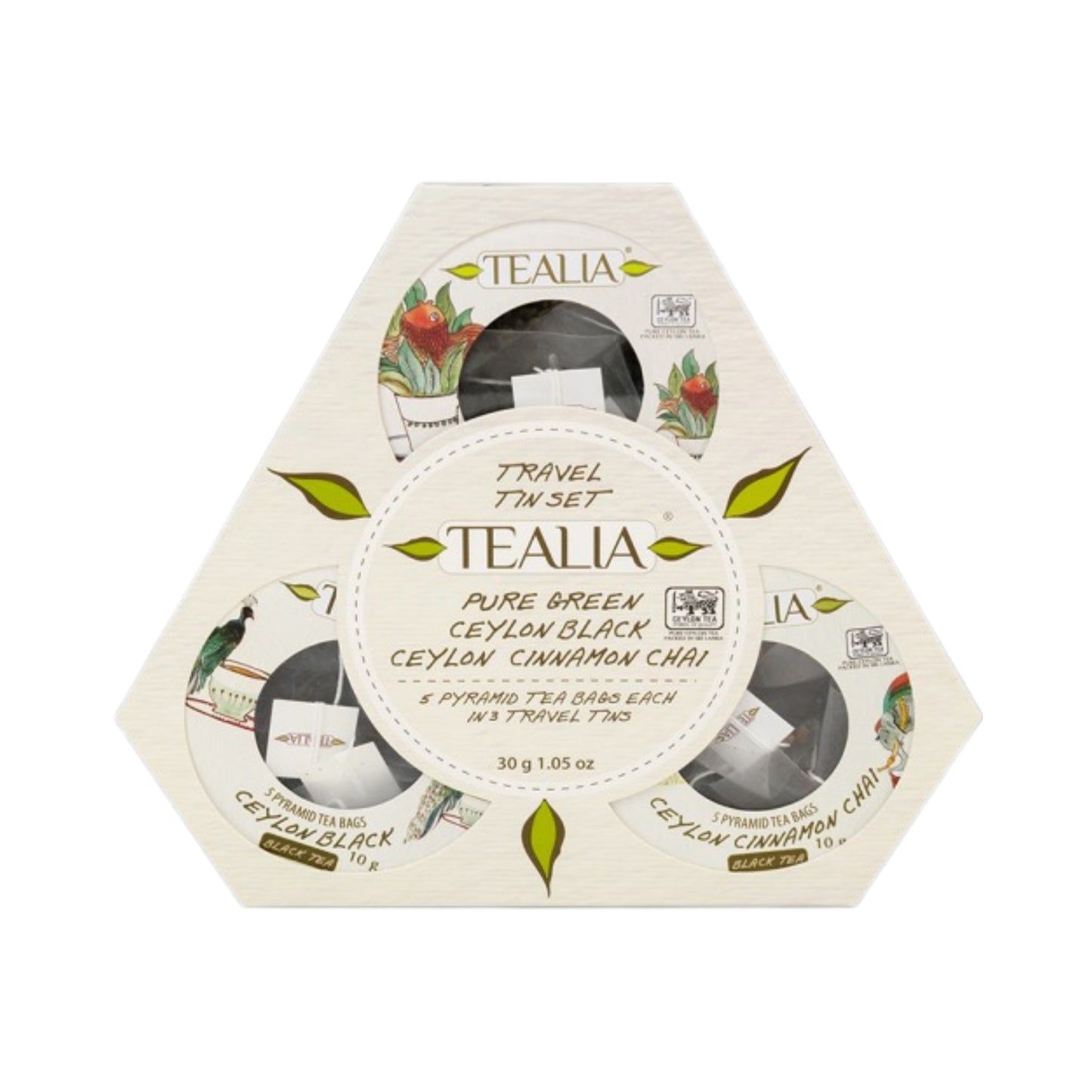 Tealia オーガニック トラベルパック ギフトティー「ピラミッド煎出バッグ 15袋」(30g)