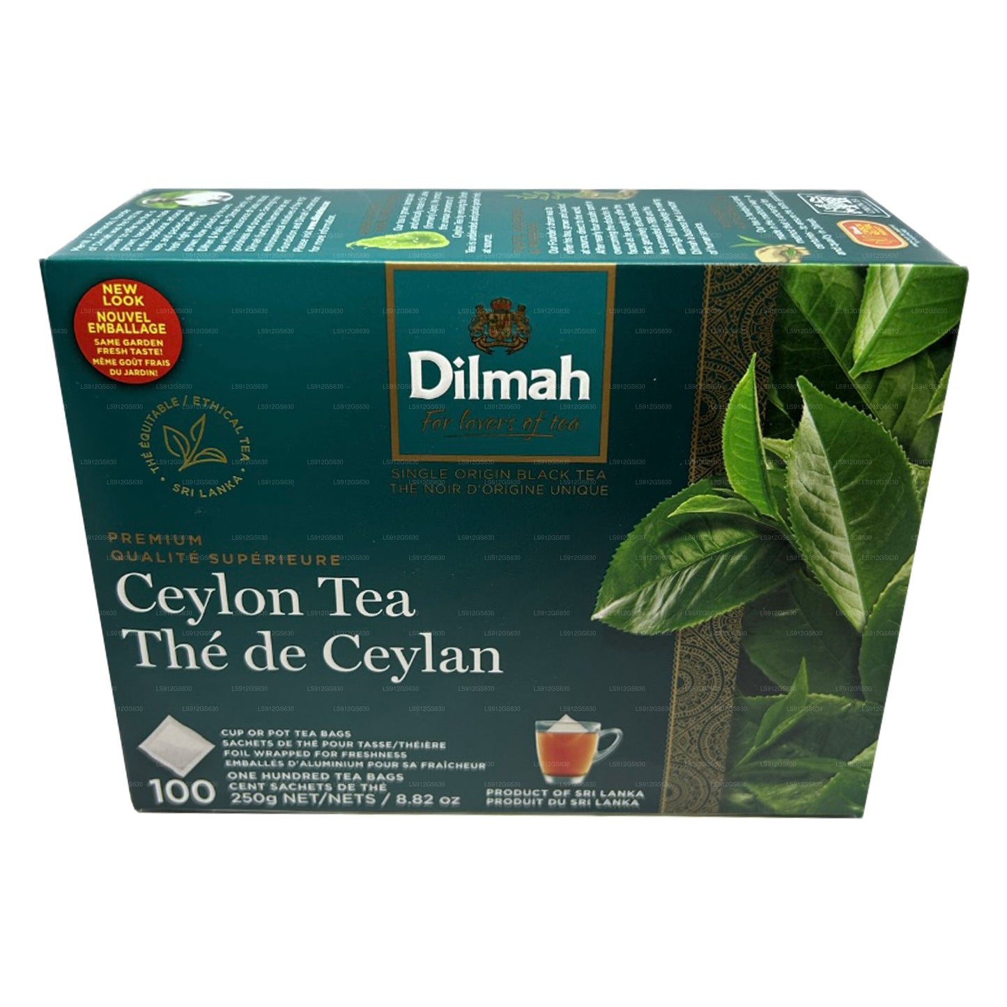 Dilmah プレミアムセイロンティー (250g) 100タグレスティーバッグ