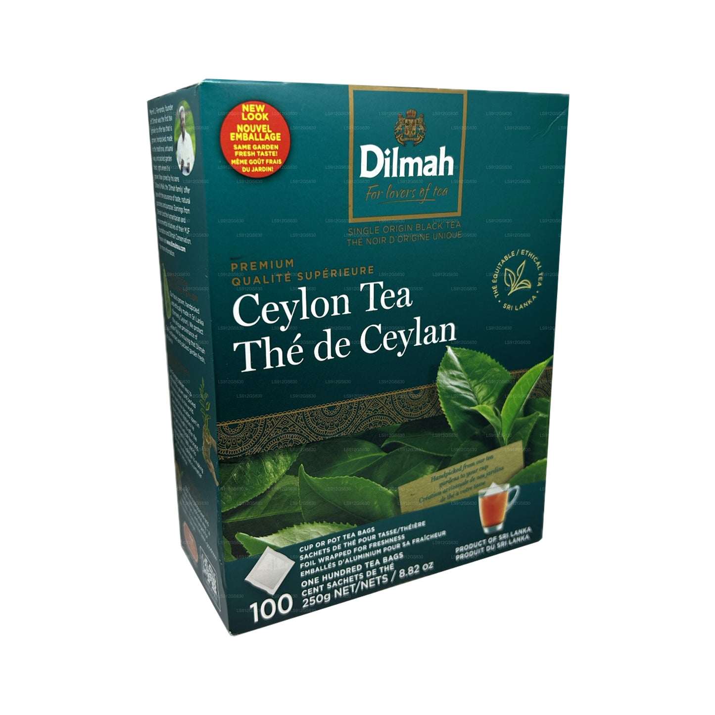 Dilmah プレミアムセイロンティー (250g) 100タグレスティーバッグ