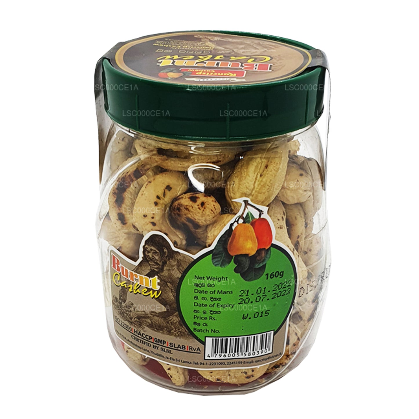 ランクリスプバーントカシュー (160g)