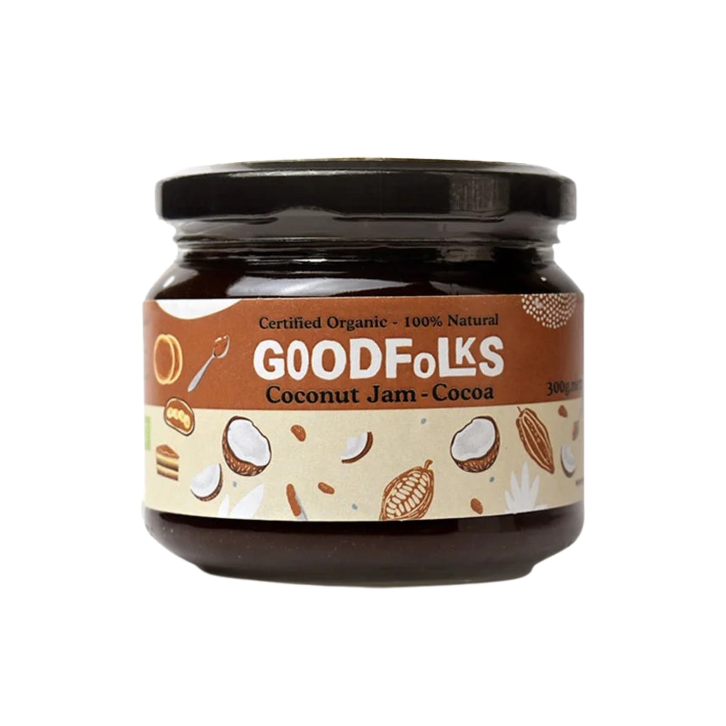Goodfolksココナッツジャムとココア (300g)