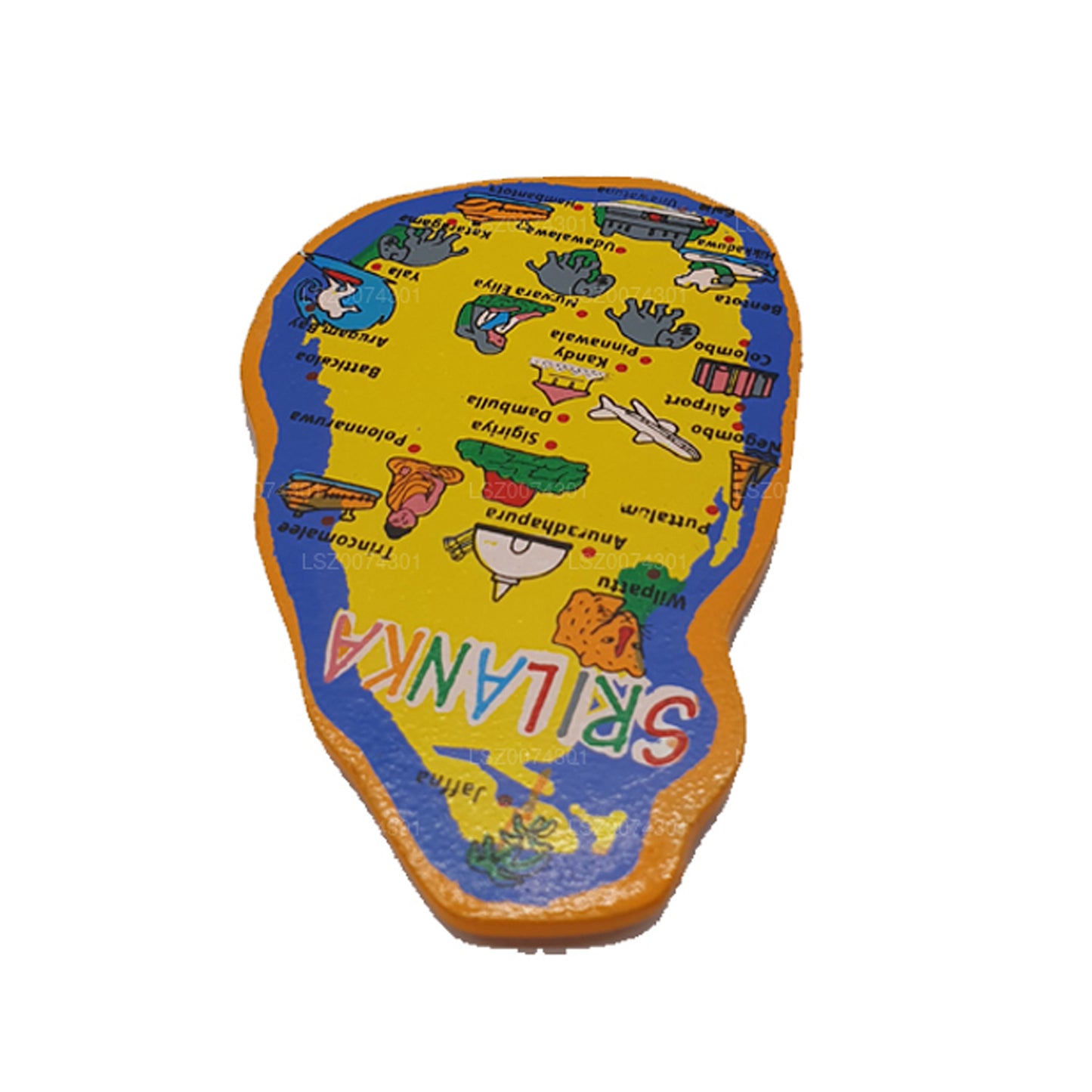 スリランカの地方冷蔵庫用マグネット