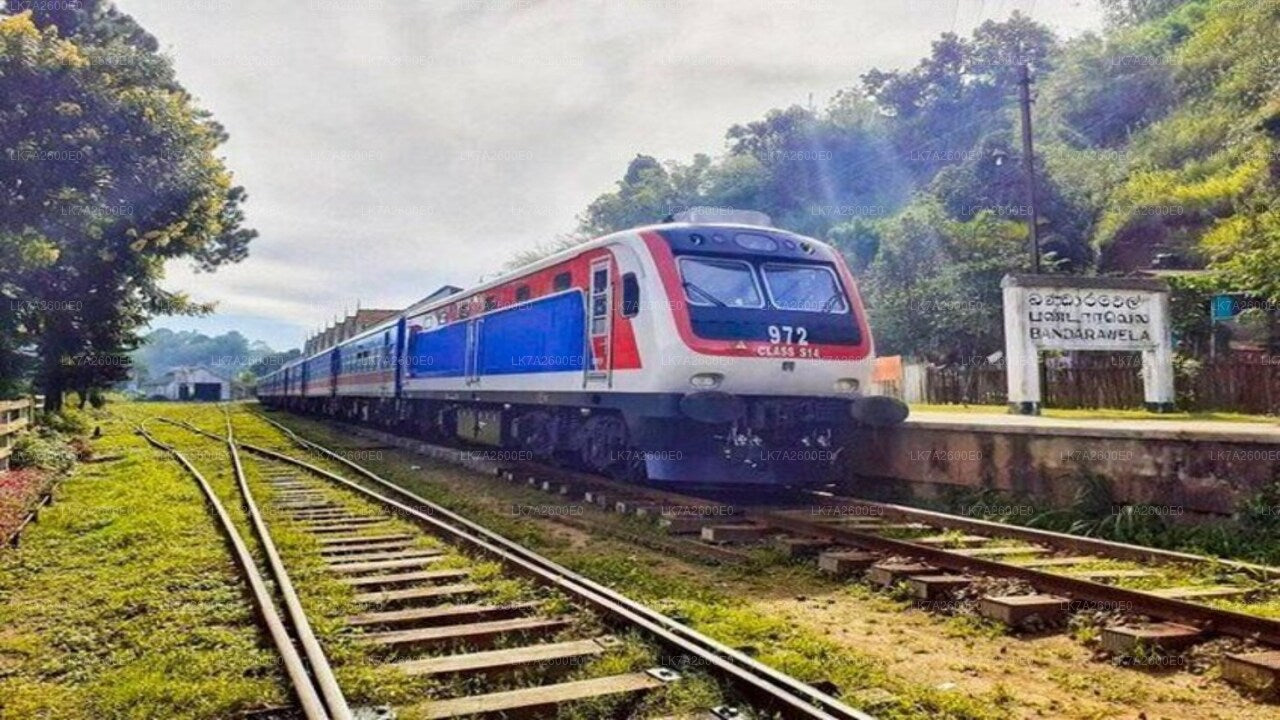 ペラデニヤからバドゥラまで電車に乗る(電車番号:1001「デヌワラメニケ」)