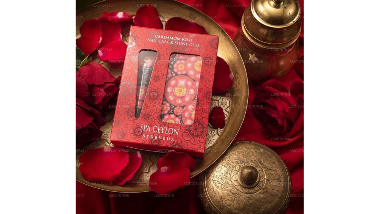 スパ セイロン カルダモン ローズ - ネイルケア & シャイン デュオ