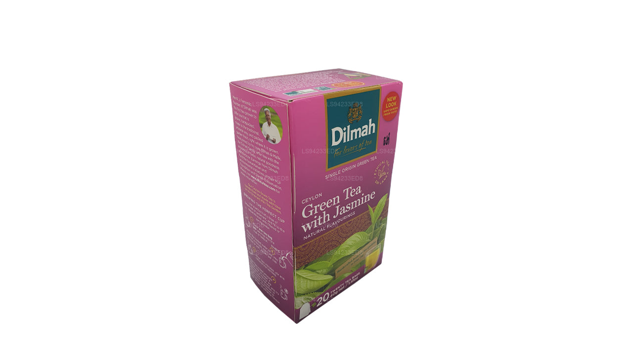 Dilmah セイロングリーンティージャスミン入り (40g) ティーバッグ 20個