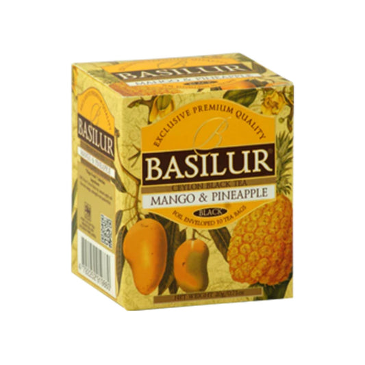 Basilur マジック フルーツ - ティーバッグ - Flbt - ホイル環境 - マンゴー &amp; パイナップル (20g)