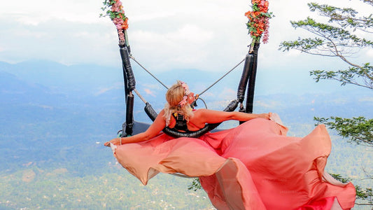 Swing at Ambuluwawa with Panoramic Kandy Views
