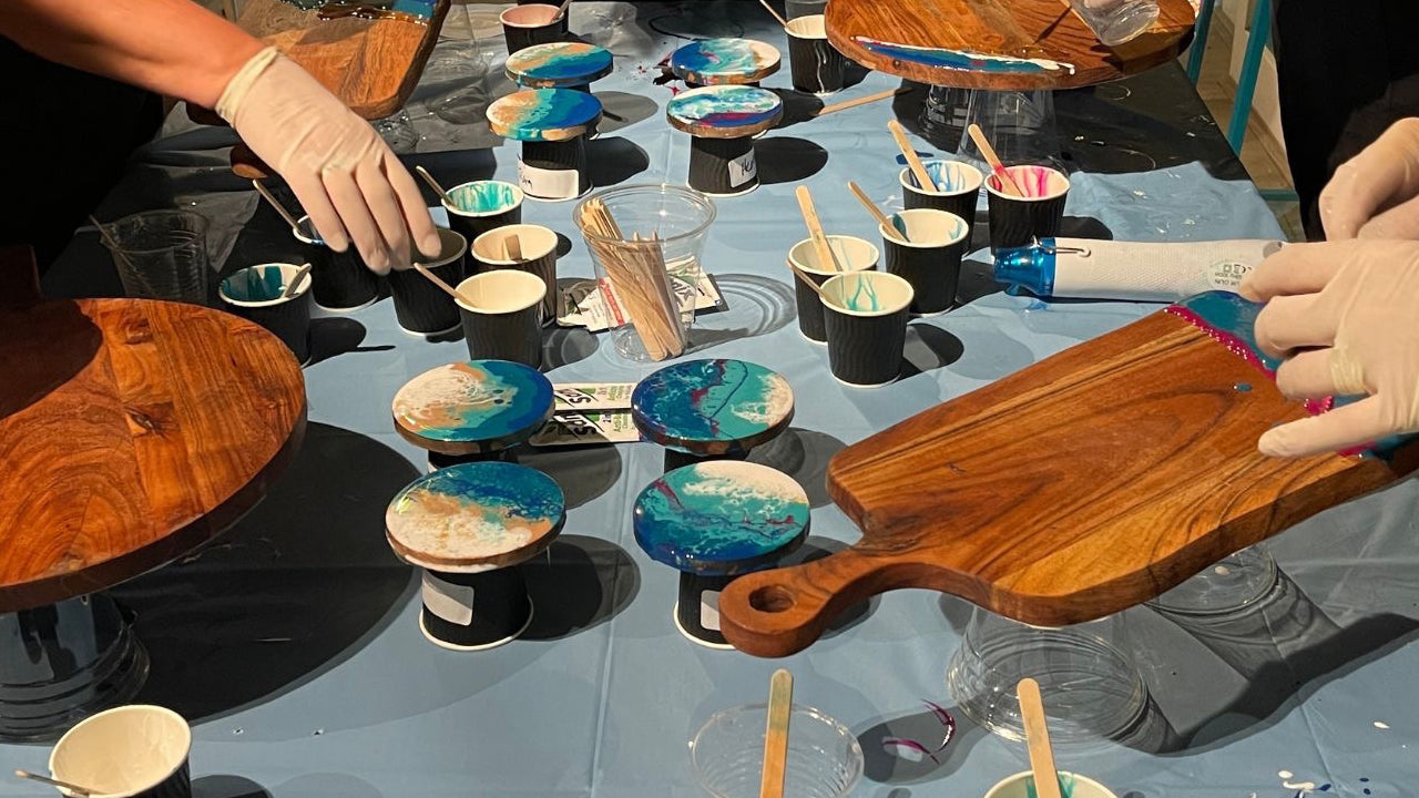 Resin Art Experience from Negombo