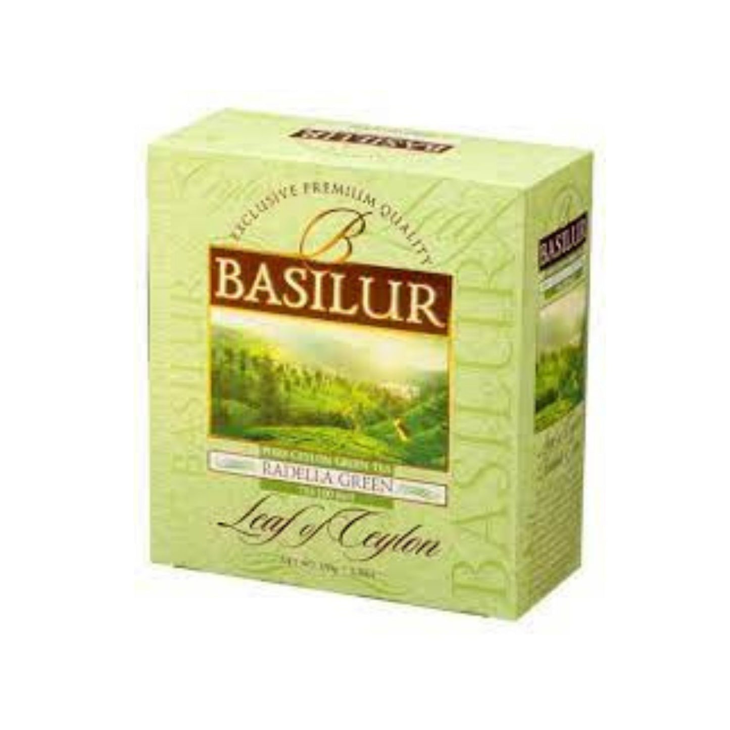 セイロンのバシラー葉 - ティーバッグ - ULGT - S&amp;T - ラデラグリーン - 1.5g X 100 ST X 12 (150g)