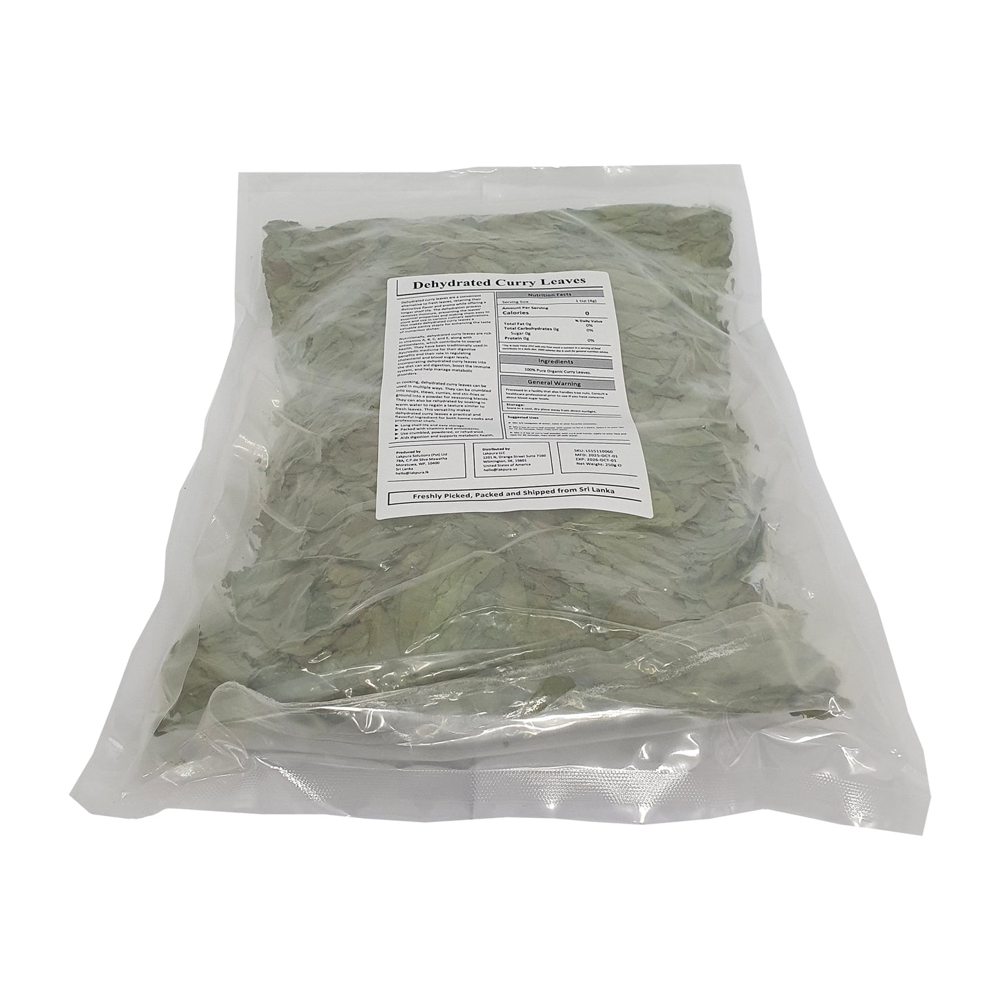 Lakpura® 乾燥カレーリーフ