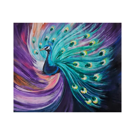 Lakpura® 孔雀の壁掛けアート