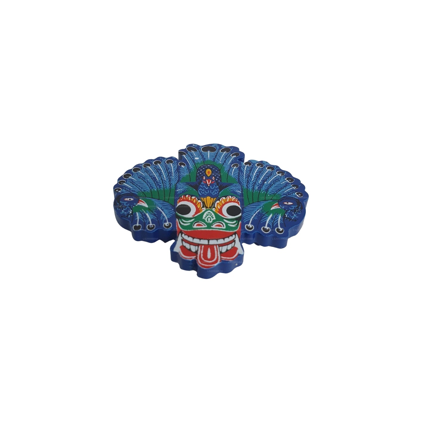 Lakpura® Mayura Raksha マスク冷蔵庫用マグネット