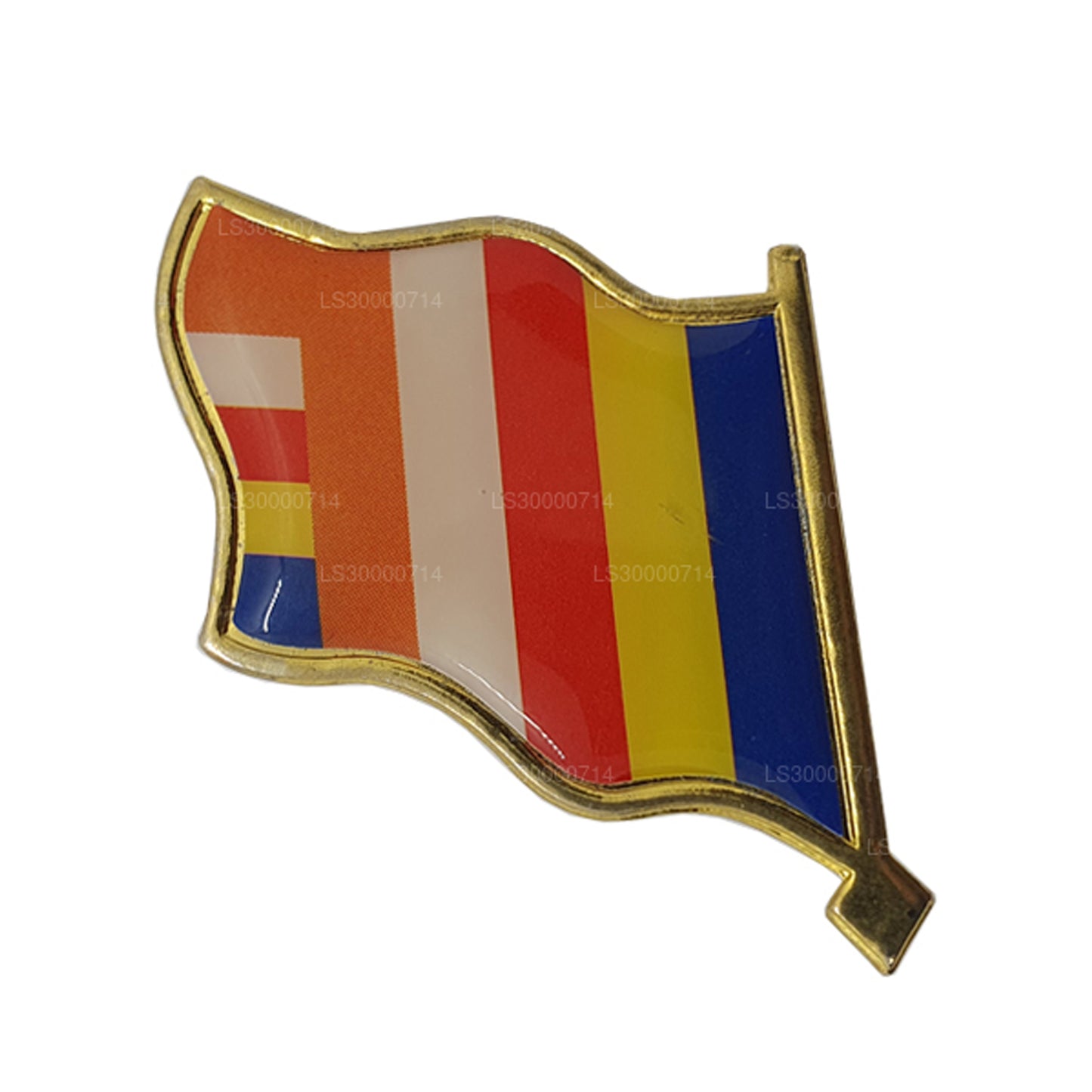 スリランカ仏教国旗ラペルピン