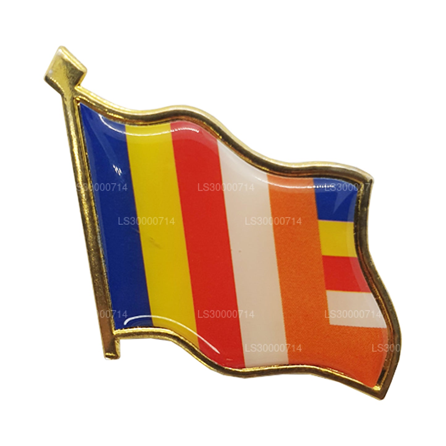 スリランカ仏教国旗ラペルピン