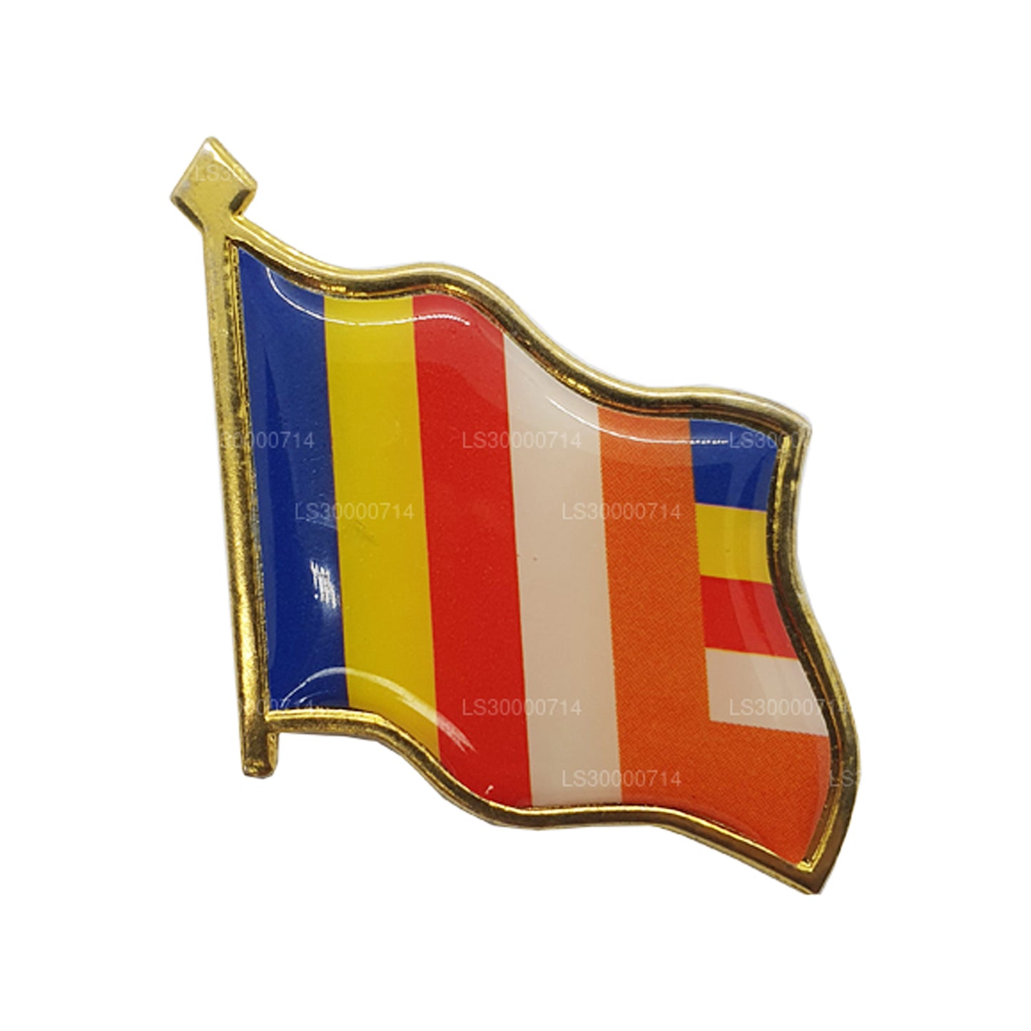 スリランカ仏教国旗ラペルピン