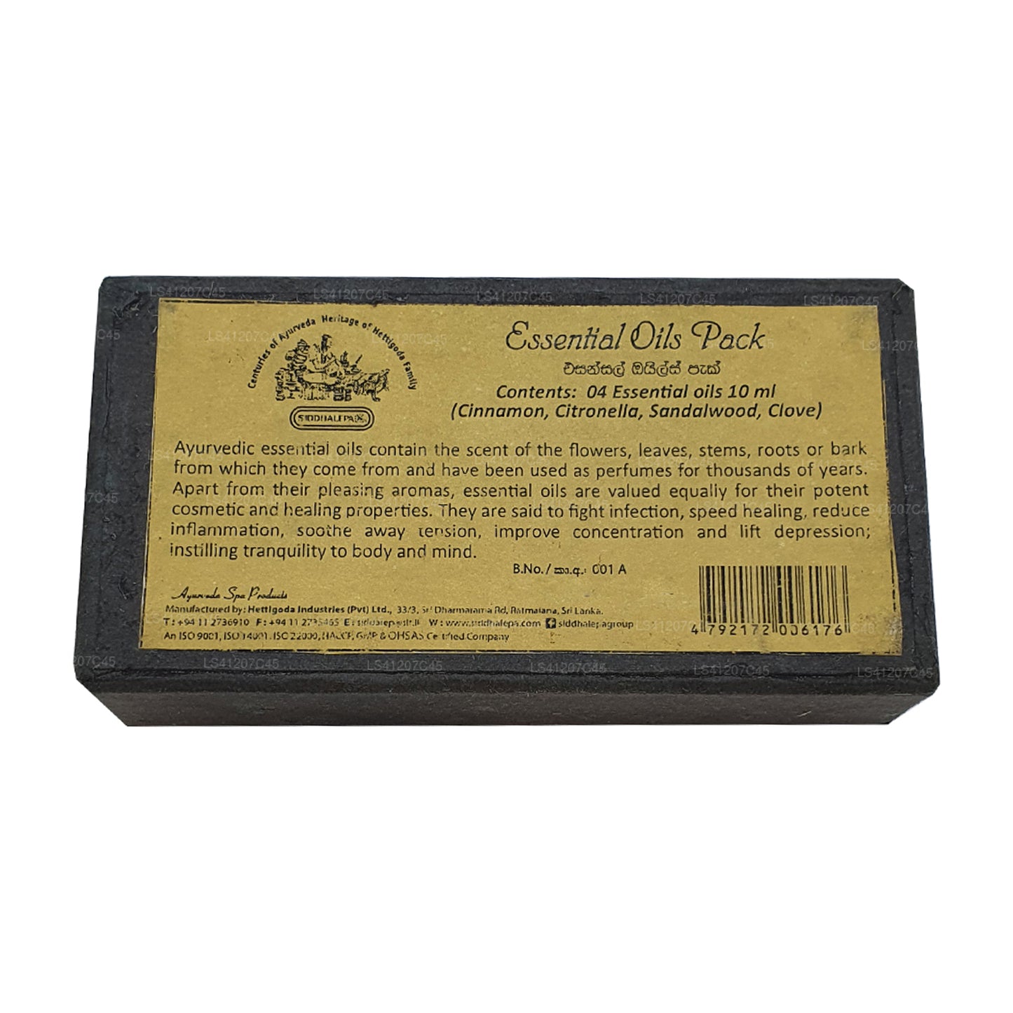 シッダレパエッセンシャルオイルパック (4 x 10ml)
